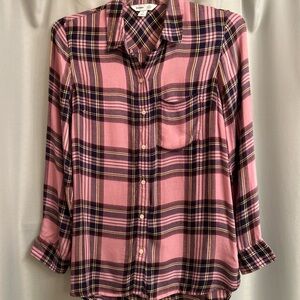 Old Navy Pink Plaid Shirt